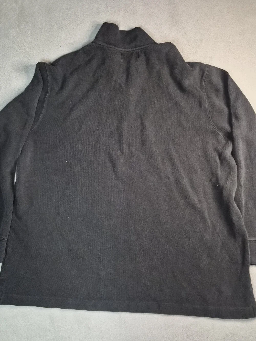 Polo by Ralph Lauren black with red embroidery quarter zip sweatshirt Size XL